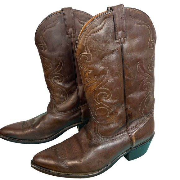 Acme 10-1/2 EW Men’s Cowboy western leather Boots pointed toe main image 11